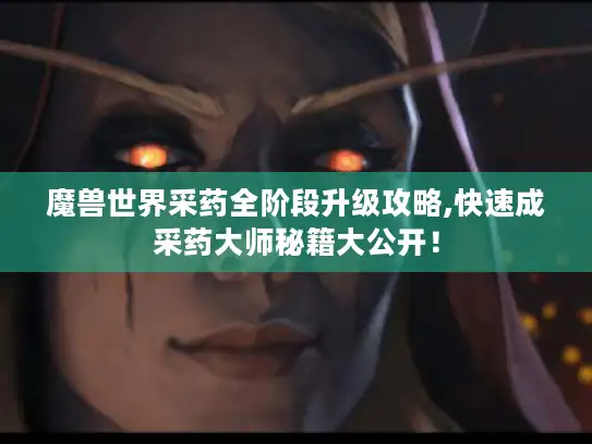 魔兽世界采药全阶段升级攻略,快速成采药大师秘籍大公开！