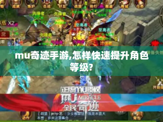 mu奇迹手游,怎样快速提升角色等级?