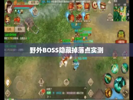 野外BOSS隐藏掉落点实测