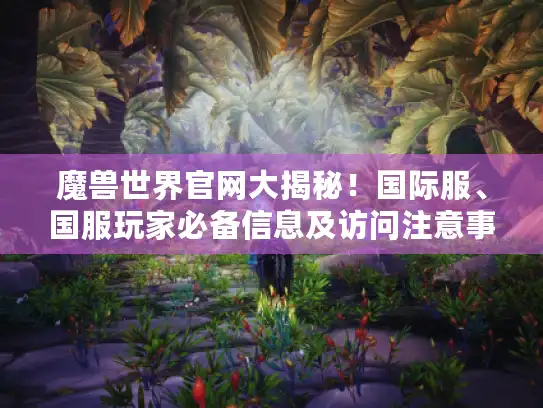魔兽世界官网大揭秘！国际服、国服玩家必备信息及访问注意事项