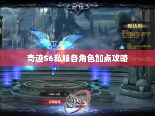 奇迹S6私服各角色加点攻略