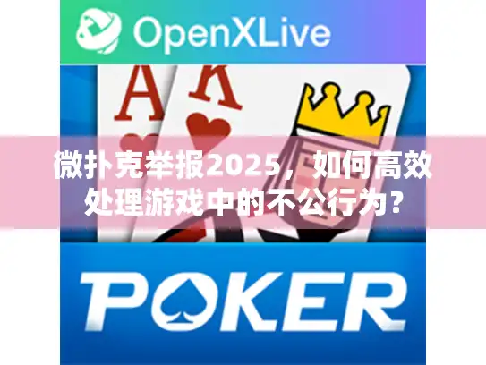 微扑克举报2025，如何高效处理游戏中的不公行为？