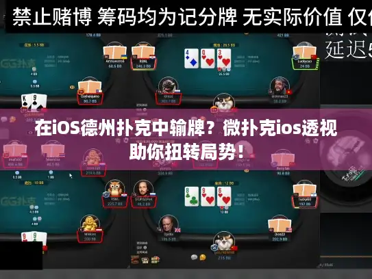 在iOS德州扑克中输牌？微扑克ios透视助你扭转局势！