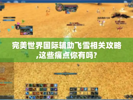 完美世界国际辅助飞雪相关攻略,这些痛点你有吗?