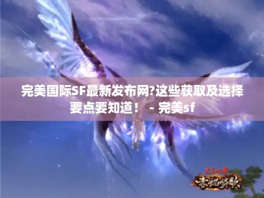 完美国际SF最新发布网?这些获取及选择要点要知道！ - 完美sf