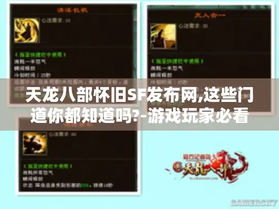 天龙八部怀旧SF发布网,这些门道你都知道吗?-游戏玩家必看