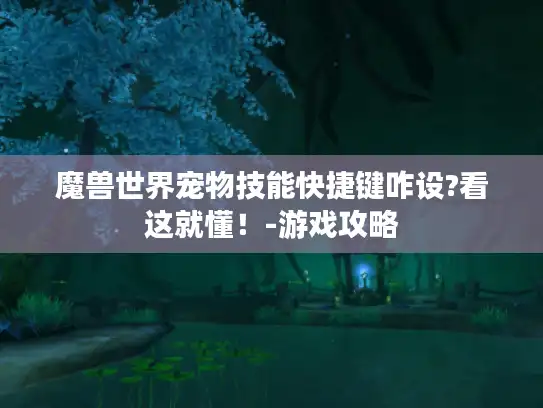 魔兽世界宠物技能快捷键咋设?看这就懂！-游戏攻略