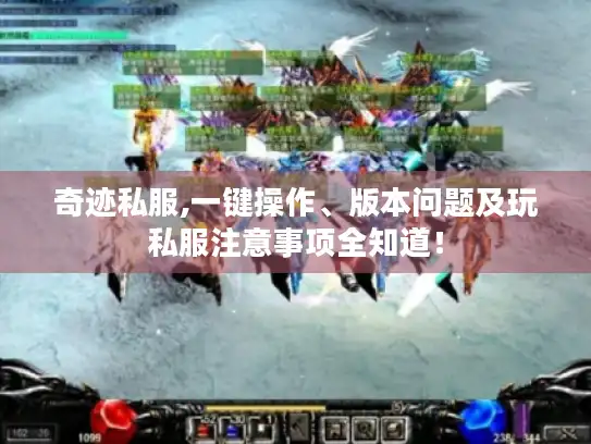 奇迹私服,一键操作、版本问题及玩私服注意事项全知道！