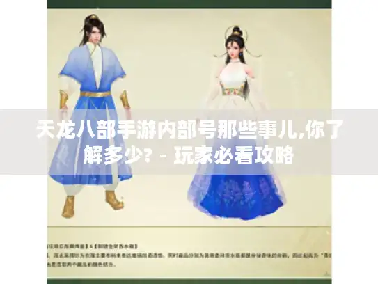 天龙八部手游内部号那些事儿,你了解多少? - 玩家必看攻略