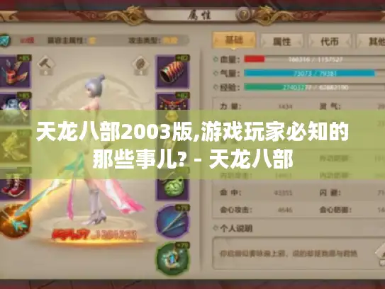 天龙八部2003版,游戏玩家必知的那些事儿? - 天龙八部