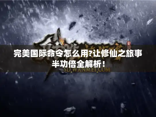 完美国际命令怎么用?让修仙之旅事半功倍全解析！