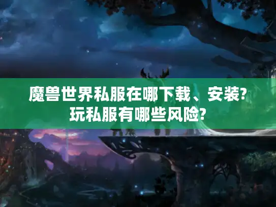 魔兽世界私服在哪下载、安装?玩私服有哪些风险?