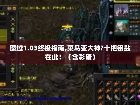 魔域1.03终极指南,菜鸟变大神?十把钥匙在此！（含彩蛋）