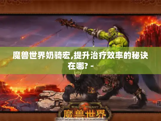 魔兽世界奶骑宏,提升治疗效率的秘诀在哪? -