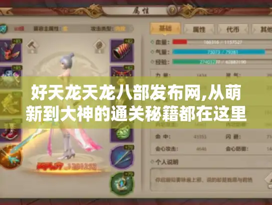 好天龙天龙八部发布网,从萌新到大神的通关秘籍都在这里 好天龙天龙八部发布网,从萌新到大神的通关秘籍都在这里