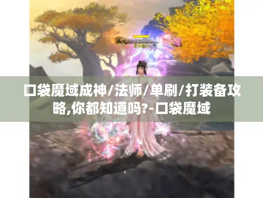口袋魔域成神/法师/单刷/打装备攻略,你都知道吗?-口袋魔域