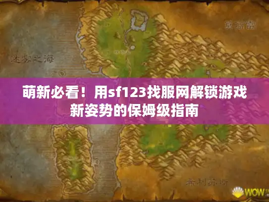 萌新必看！用sf123找服网解锁游戏新姿势的保姆级指南