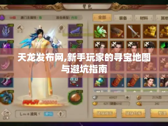 天龙发布网,新手玩家的寻宝地图与避坑指南