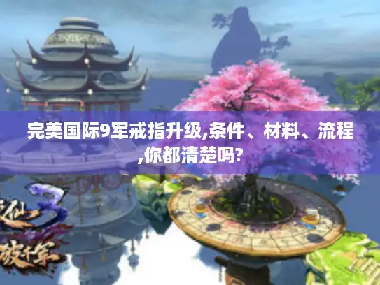 完美国际9军戒指升级,条件、材料、流程,你都清楚吗? 完美国际9军戒指升级,条件、材料、流程,你都清楚吗?