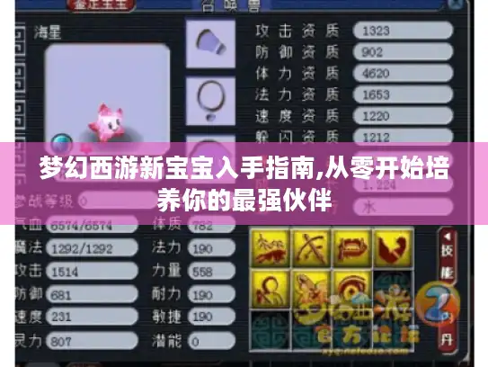 梦幻西游新宝宝入手指南,从零开始培养你的最强伙伴