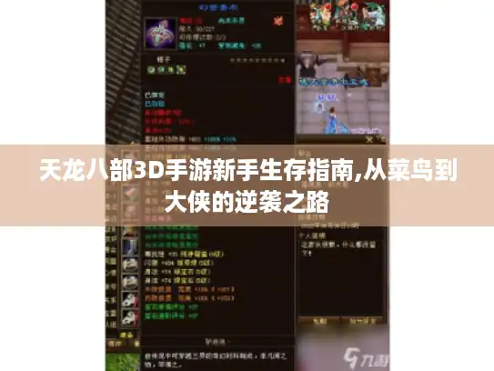 天龙八部3D手游新手生存指南,从菜鸟到大侠的逆袭之路