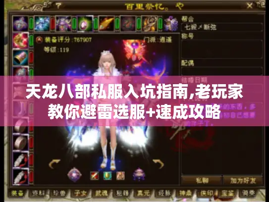 天龙八部私服入坑指南,老玩家教你避雷选服+速成攻略