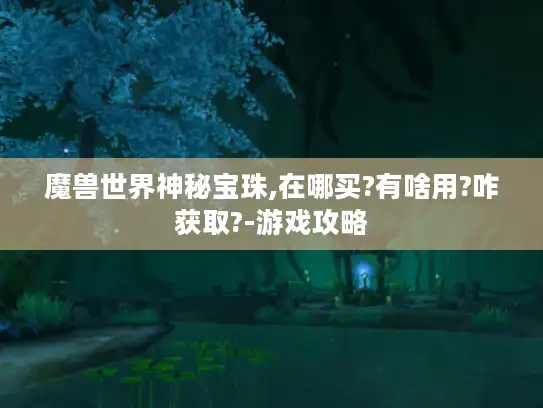 魔兽世界神秘宝珠,在哪买?有啥用?咋获取?-游戏攻略