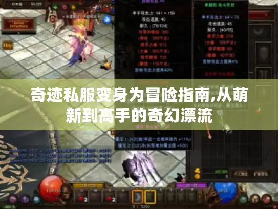 奇迹私服变身为冒险指南,从萌新到高手的奇幻漂流