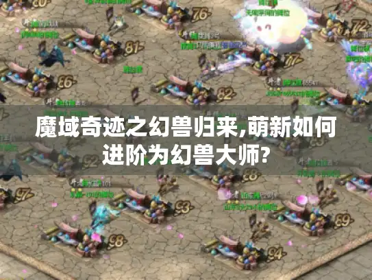 魔域奇迹之幻兽归来,萌新如何进阶为幻兽大师?