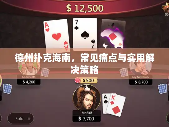 德州扑克海南，常见痛点与实用解决策略