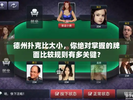德州扑克比大小，你绝对掌握的牌面比较规则有多关键？