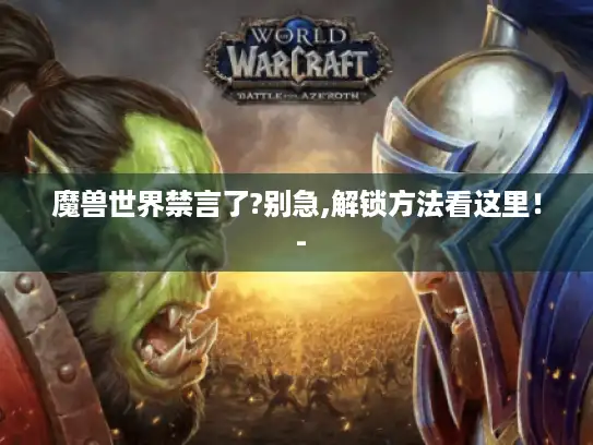 魔兽世界禁言了?别急,解锁方法看这里！ -