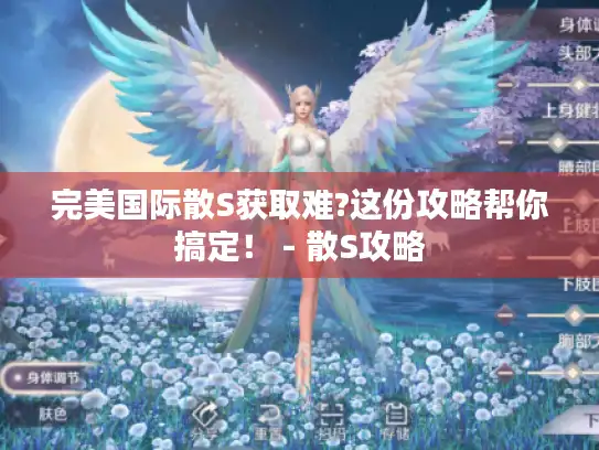 完美国际散S获取难?这份攻略帮你搞定！ - 散S攻略