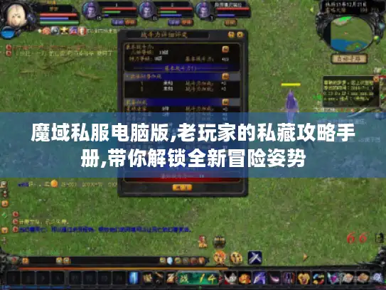 魔域私服电脑版,老玩家的私藏攻略手册,带你解锁全新冒险姿势