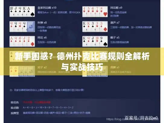新手困惑？德州扑克比赛规则全解析与实战技巧