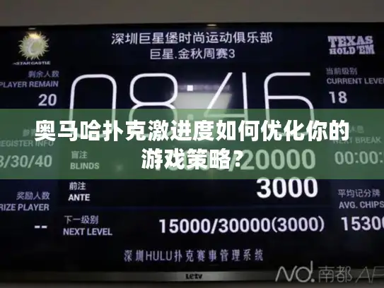 奥马哈扑克激进度如何优化你的游戏策略？