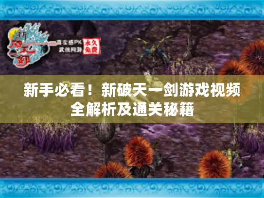 新手必看！新破天一剑游戏视频全解析及通关秘籍