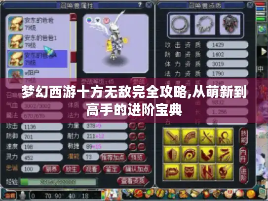 梦幻西游十方无敌完全攻略,从萌新到高手的进阶宝典