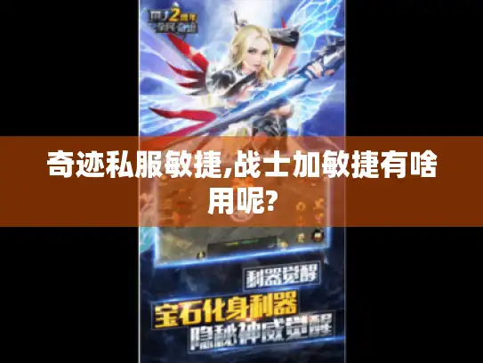 奇迹私服敏捷,战士加敏捷有啥用呢?