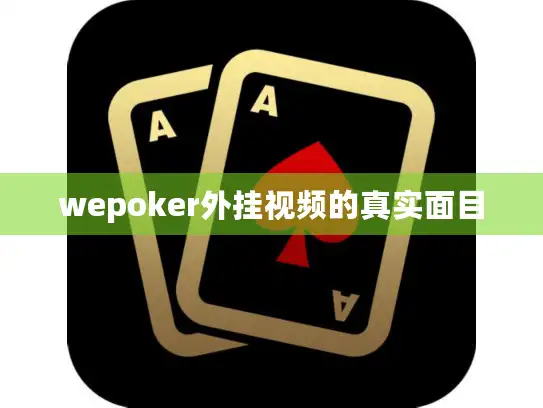 wepoker外挂视频的真实面目