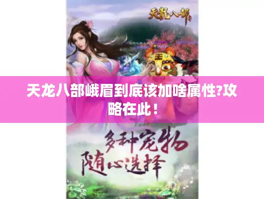 天龙八部峨眉到底该加啥属性?攻略在此！