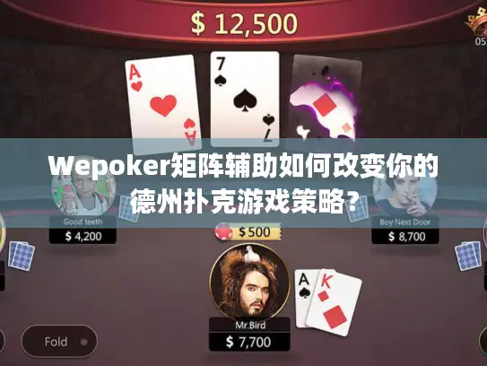Wepoker矩阵辅助如何改变你的德州扑克游戏策略？
