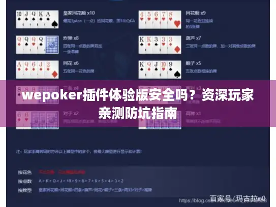 wepoker插件体验版安全吗？资深玩家亲测防坑指南