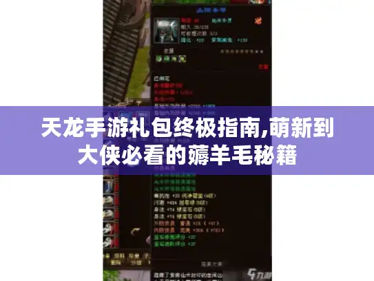 天龙手游礼包终极指南,萌新到大侠必看的薅羊毛秘籍 天龙手游礼包终极指南,萌新到大侠必看的薅羊毛秘籍