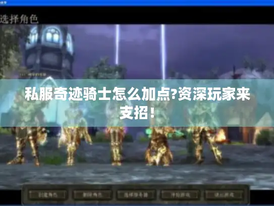 私服奇迹骑士怎么加点?资深玩家来支招! 私服奇迹骑士怎么加点?资深玩家来支招!