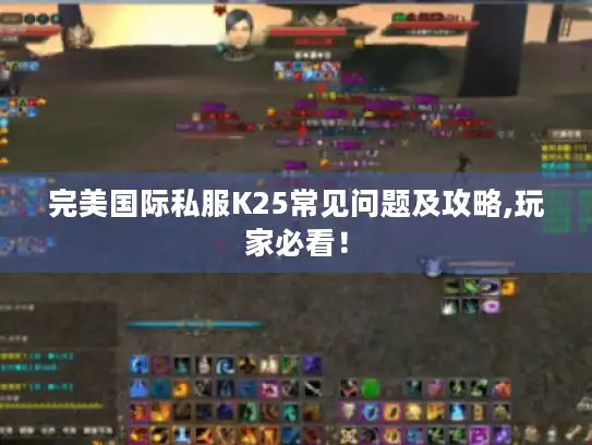 完美国际私服K25常见问题及攻略,玩家必看！