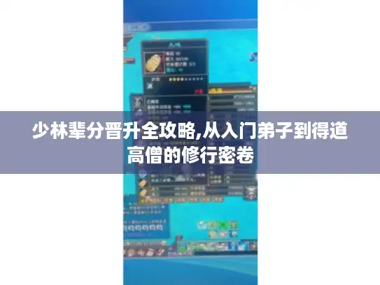 少林辈分晋升全攻略,从入门弟子到得道高僧的修行密卷