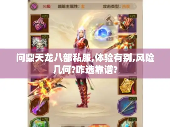 问鼎天龙八部私服,体验有别,风险几何?咋选靠谱?