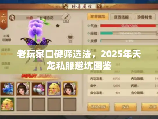 老玩家口碑筛选法，2025年天龙私服避坑图鉴