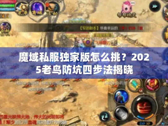 魔域私服独家版怎么挑？2025老鸟防坑四步法揭晓